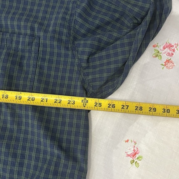 Sedgefield Button Down Long Sleeve Flannel Fall Green And Blue Size XL - Picture 7 of 8